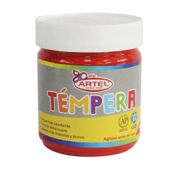 Témpera 100ml Rojo Bermellón Artel