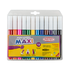 Estuche 12 marcadores Maxi ARTEL