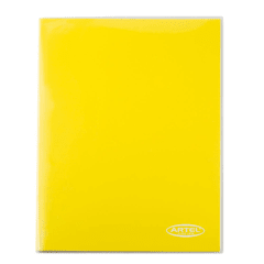 Carpeta con Gusano Amarilla Oficio Artel