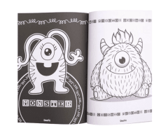 Libro para Colorear Mounstruos DACTIC