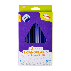 Lápiz Grafito 2B Jumbo Adix