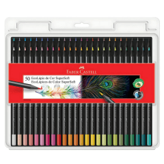 50 Colores Profesionales Lápices Super Soft Faber Castell