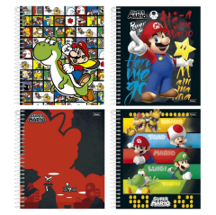 Cuaderno 1/2 Oficio Nintendo - Mario Bros 120 hojas FORONI