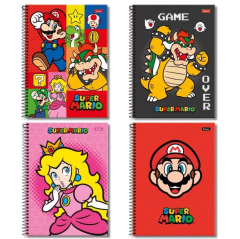Cuaderno Book 120 hoja Mario Bross Artel