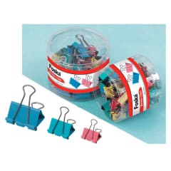 Apretador doble clip colores de 15mm 60 und Foska
