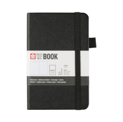 Libreta Sakura Líneas 9x14cm Negro 80 hjs 140g