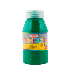 Témpera 250ml Verde Oscuro Artel