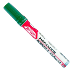 Marcador Pizarra Blanca Punta Redonda Verde S70 Artel