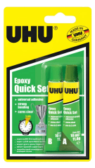 Pegamento Epóxico Quick Set 2x10ml 37555 UHU