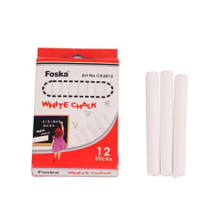 Tizas blancas 12 unidades Foska