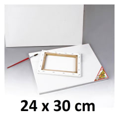Bastidor De Madera Con Lienzo Tela 24 x 30 cm Foska