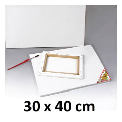 Bastidor De Madera Con Lienzo Tela 30 x 40 cm pintar Foska