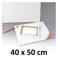 Bastidor De Madera Con Lienzo Tela 40 x 50 cm Foska