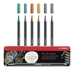 Rotulador Pen 68 Caja Metal 6 und 6806/8-31 Stabilo