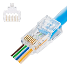 Conectores Rj45 Macho Cat6 100und Facil Usar Principiantes