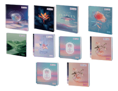 Cuaderno Universitario Femenino 7mm 100 hjs Incolors