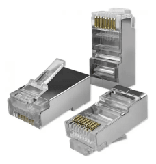 Conectores Red Rj45 Cat6 Metal Ftp 100 Und Big Cable