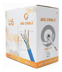 Cable De Red Utp Cat6 305m Gris Cca Cctv Poe Big Cable