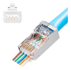 Conectores Rj45 Ftp Cat6 Pass Thru Ez 100und Big Cables