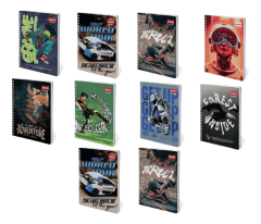 Cuaderno Universitario Masculino 7mm 100 hjs Incolors
