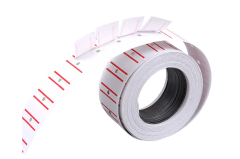 10 rollos Etiqueta adhesiva precio con lineas