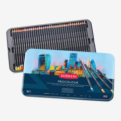 Lápices de Colores Procolour 36 und Estuche Metal Derwent