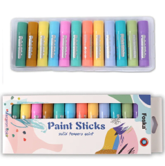 Barras de Pintura 12 Colores Macaron Foska
