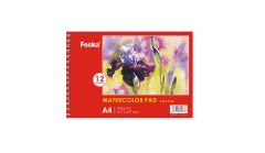 Pad croquera acuarela a4 espirales 12 hojas