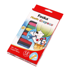 Crayones de Plástico 12 Colores SF2038 Foska