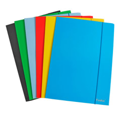 Carpeta Cartón Plastificado 600g A4 con Elástico Foska