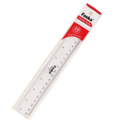Regla de plástico 20 cm