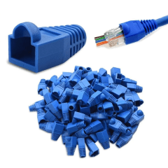 Capuchon Azul RJ45 Cat6 100Und BIG CABLE