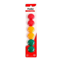 Set de 6 Imanes Escolares 30mm Foska
