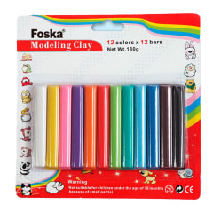 Plasticina 12 Barras 180g MD1005 Foska