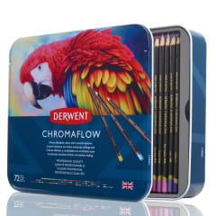 Lápices de Colores Chromaflow 72 und Estuche Metal Derwent