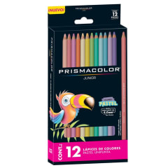 Lápices Colores Pastel 12 und Mina 4mm Prismacolor Jr