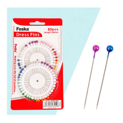 Alfileres de cabeza redonda de colores Foska