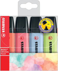 Destacador Pastel 4 und 70/4-3 Stabilo Boss