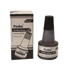 Tinta para Tampón Negro 30ml YX030 Foska