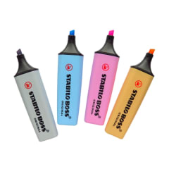 Set 4 Destacadores Stabilo Boss Pastel