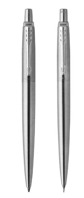 Set Boligrafo JOtter + Portaminas Acero Inoxidable  Borde Cromado PARKER1