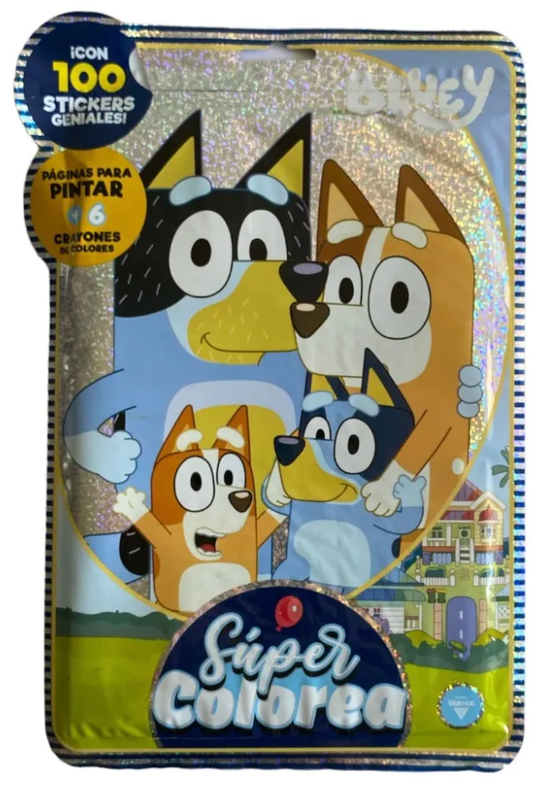 Libro Super Colorea bluey -VERTICE1