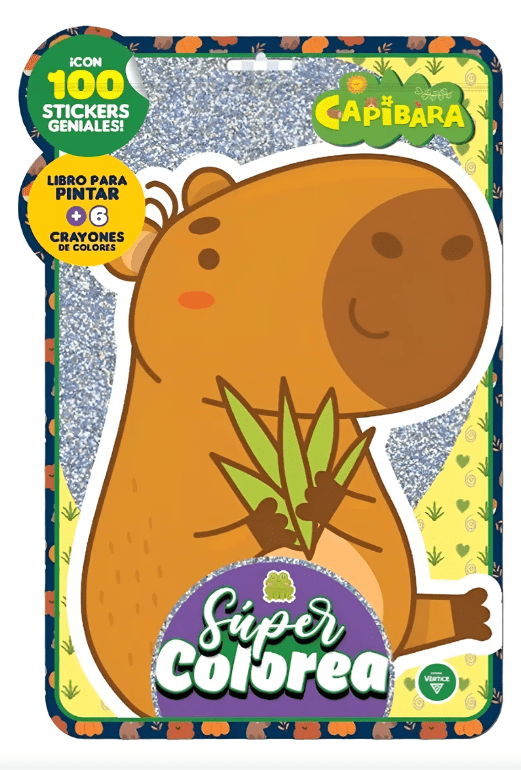 Libro Super colorea Capibara VERTICE1