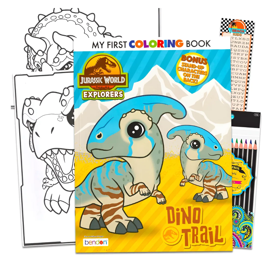 Libro Super Colorea Jurasic Explorer -VERTICE1