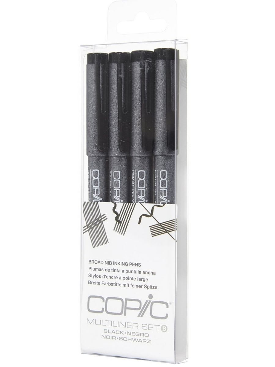 Copic Set 4 Multiliner Black Set B3