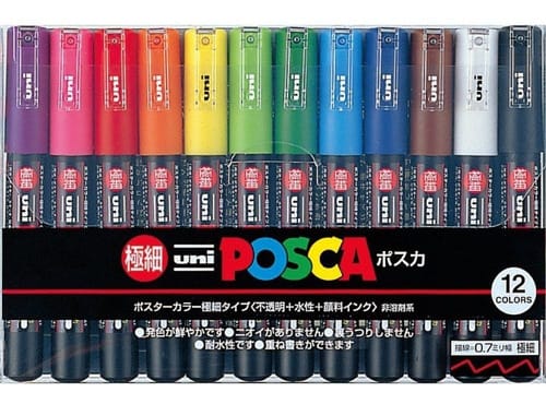 Posca Set 12 Colores 1M2