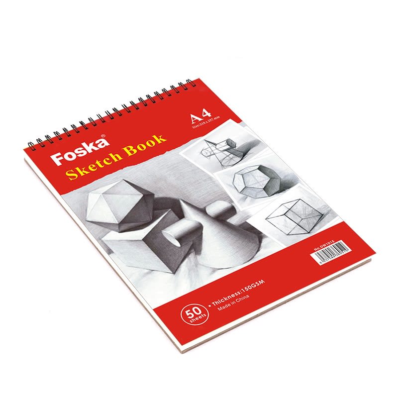 Croquera de dibujo A4 50 hojas extra blancas4