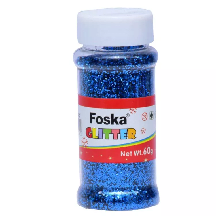 Frasco purpurina escarcha 60g Glitter azul1