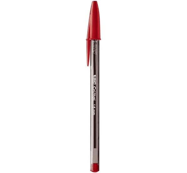 Bolígrafo BIC Cristal 1.6mm Rojo 12 und1