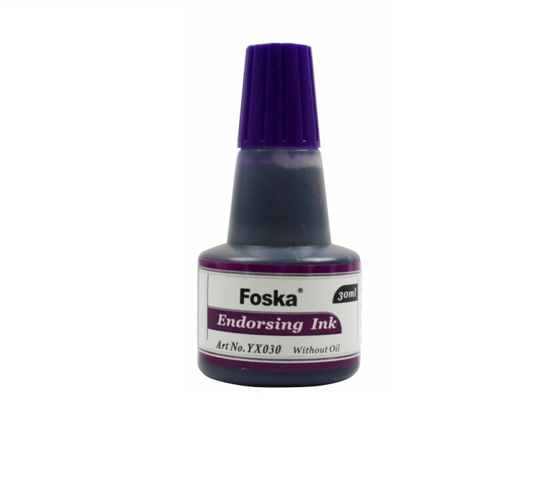 Tinta para Tampón Morado 30ml YX030 Foska2